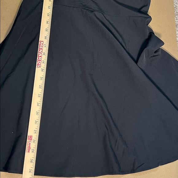 New Black Cami Mini Dress Spaghetti Straps Chick Minimalist Y2K Staple Goth L - Picture 11 of 13